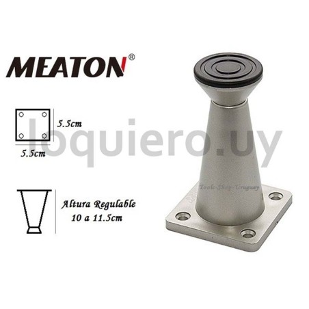 Pata plástica metalizada 100mm.