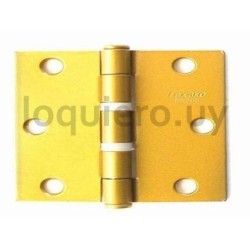 Bisagra de nylon 4'' dorada   .