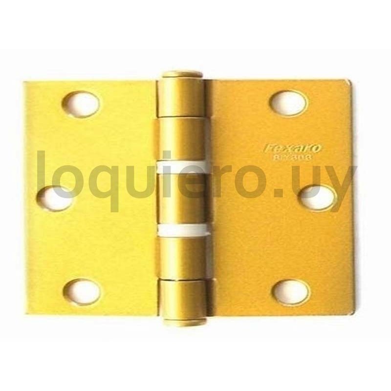 Bisagra de nylon 4'' dorada   .