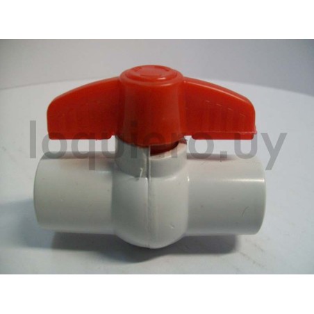 Llave paso 1/2 plástica rosca .