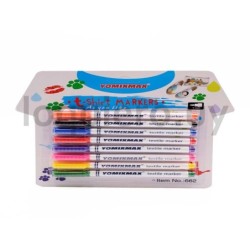 Marcador para ropa x 8u.      .