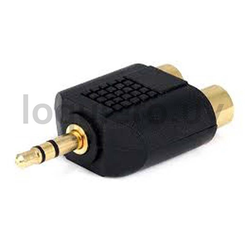 Adaptador 2RCA 1 Plug stereo  .
