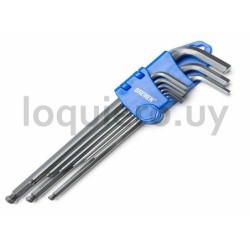 Llave allen 9pz largas        .
