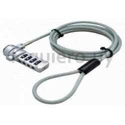 Cable seguridad laptop combi. .