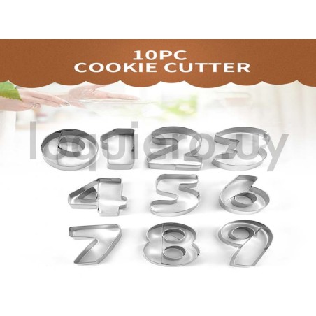 Cortante galletitas números   .