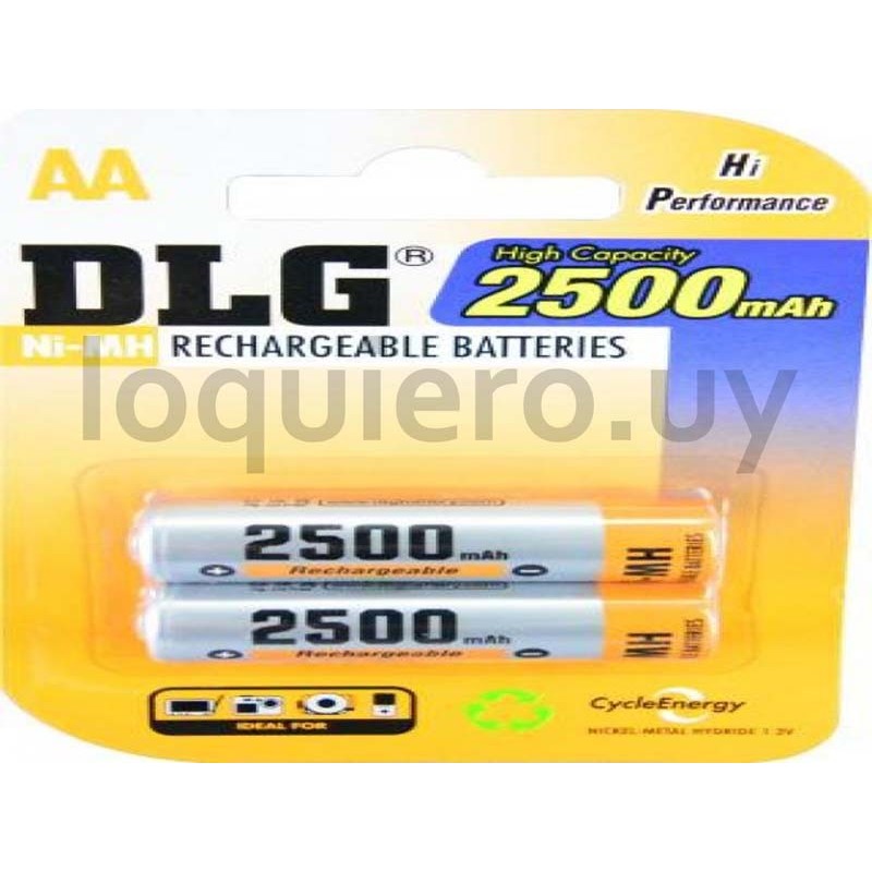 Pila AA recargable x2u        .
