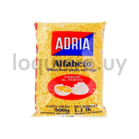 Fideos Adria Alfabeto 500gr.  .