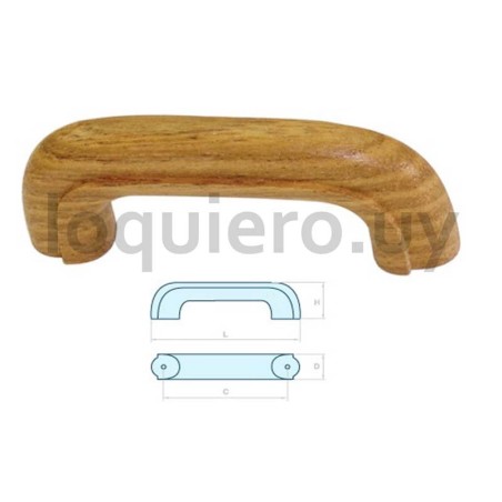 Tirador madera                .