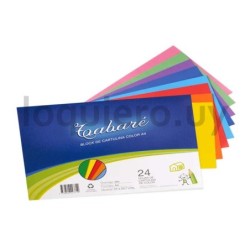 Block cartulina color A4 x 24h.