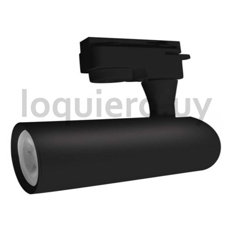 Spot para riel 6W 2700K Negro .