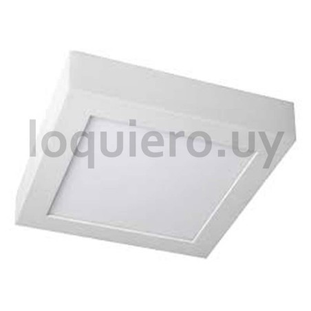 Plafón cuadrado 3000K 18W     .