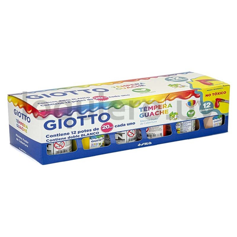 Tempera Giotto x 12, 15ml     .