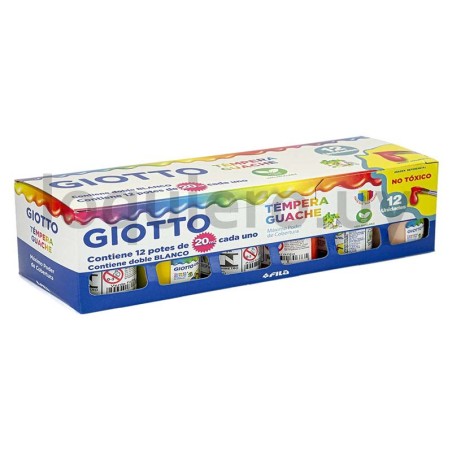 Tempera Giotto x 12, 15ml     .