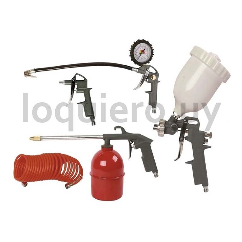 Kit pistola para pintar 5pz   .
