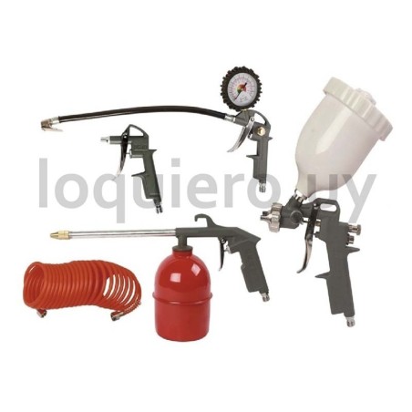 Kit pistola para pintar 5pz   .