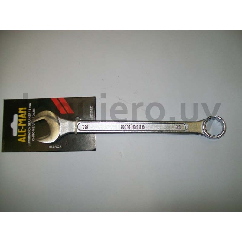 Llave combinada 19mm Ale-man  .
