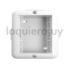 Caja exterior 3 módulos blanco.