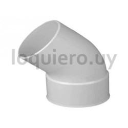 Codo PVC 50mm 45  MH          .