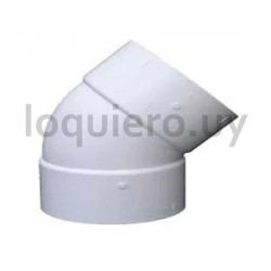 Codo PVC 40mm 45  HH          .