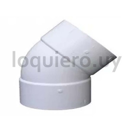 Codo PVC 40mm 45  HH          .