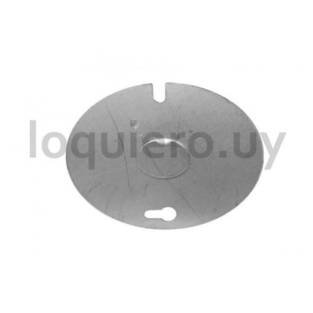 Tapa ciega redonda blanca     .
