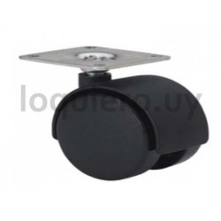 Rueda nylon c/base 40mm       .