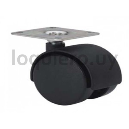 Rueda nylon c/base 40mm       .