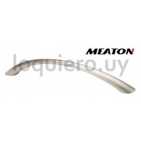Tirador plástico gris metal   .