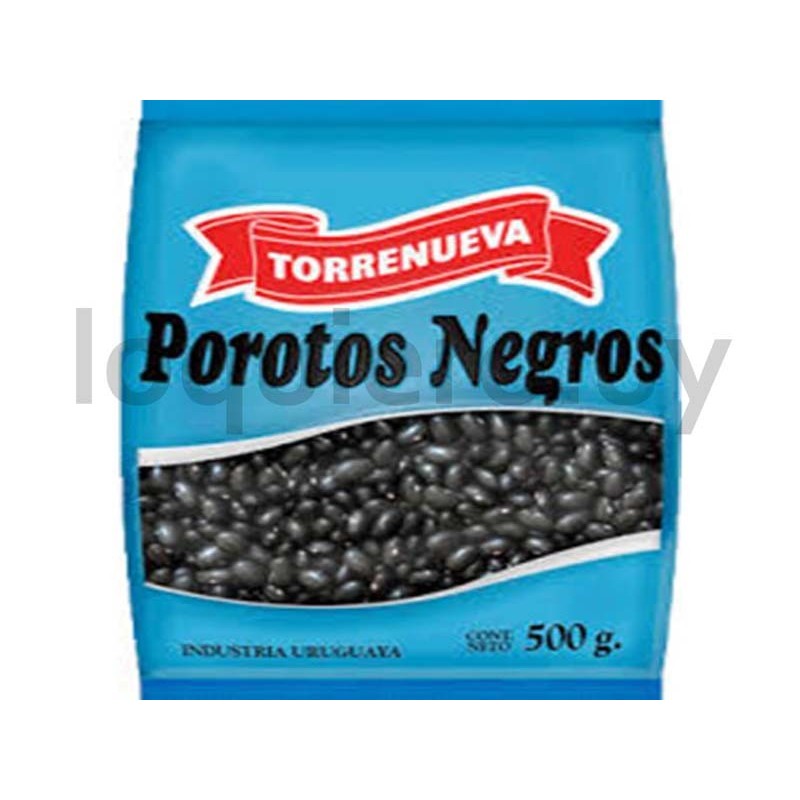 Porotos negros en bolsa 500g  .