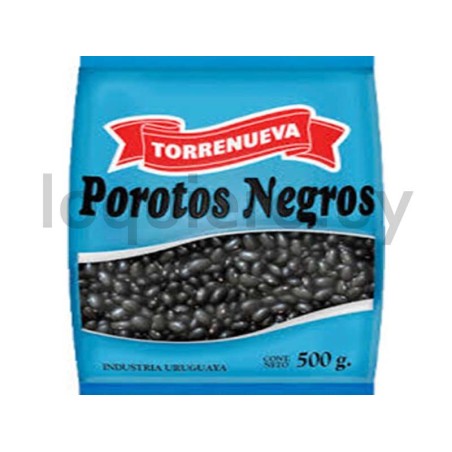 Porotos negros en bolsa 500g  .