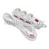 Alargue 3 Schuko 6 modular    .