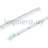 Juego riel cajón 25cm blanco  .