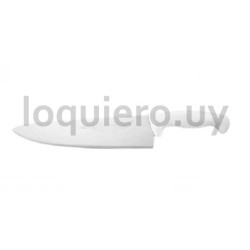 Cuchillo mango blanco 10     ."