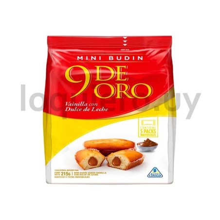 Mini budín 9 de oro 215g      .