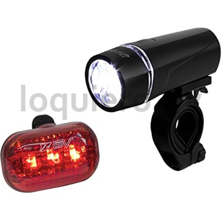 Linterna p/bici 5 led c/destel.