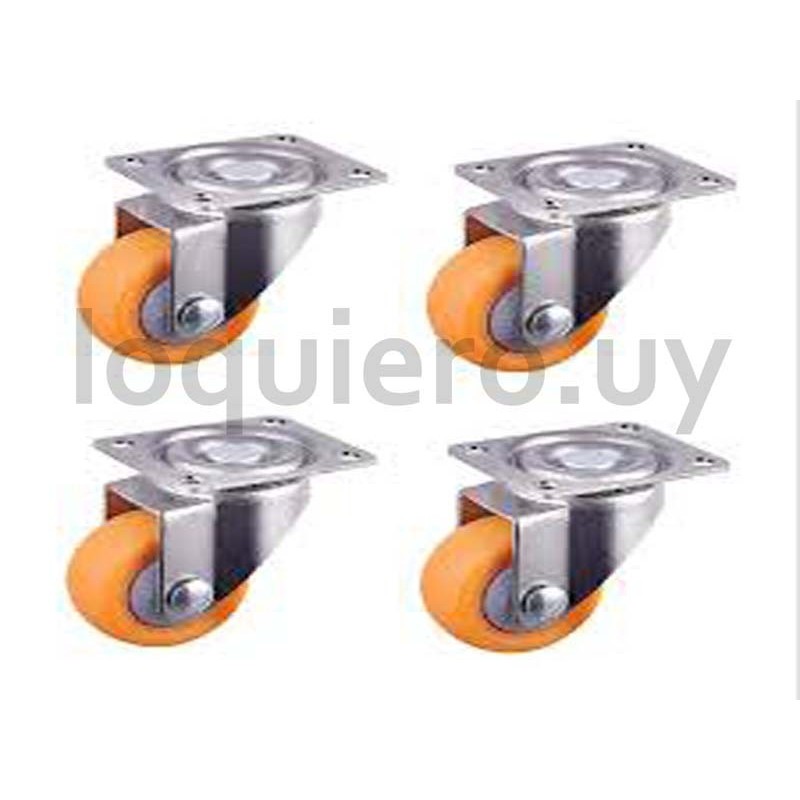 Rueda 30mm 4Pz naranja        .