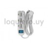Alargue 3 schuko 6 modular    .