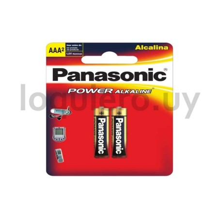 Pilas alcalinas AAA x 2u.     .