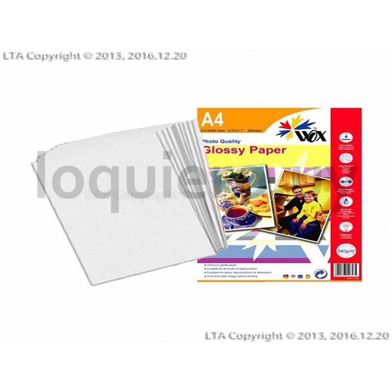 Papel Glossy Photo A6x50u.200g.