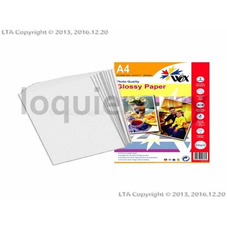 Papel Glossy Photo A6x50u.200g.