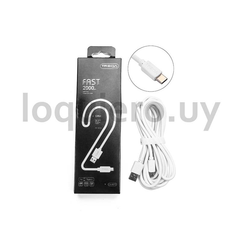 Cable usb 2m tipo C           .