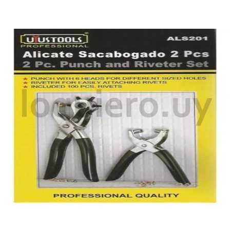 Sacabocado 2pz. con remaches  .