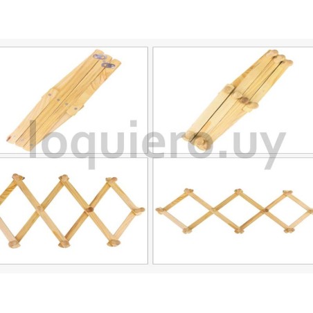 Perchero madera ajustable     .