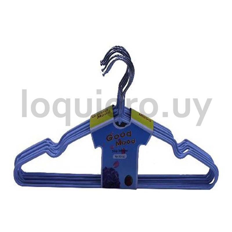 Percha plástico x 5 unidades  .