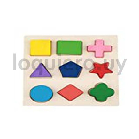 Puzzle de madera  pz. geom.   .