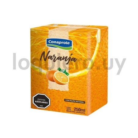 Jugo naranja 250ml Conaprole  .