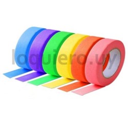 Cinta adhesiva de colores x 6u.