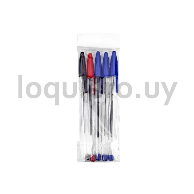 Lapiceras x 5u.               .