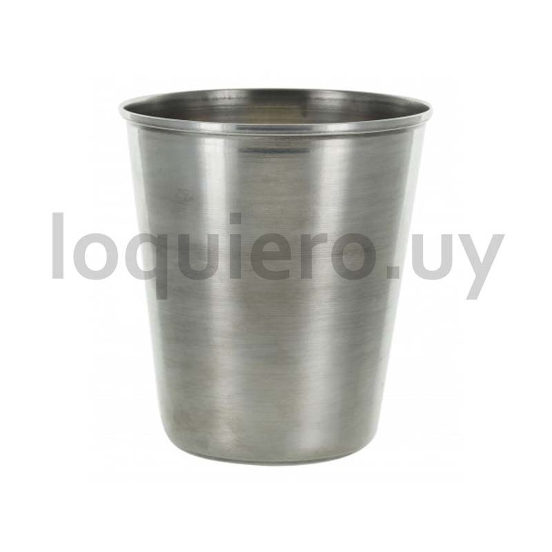 Vaso de acero grande 9x14cm   .