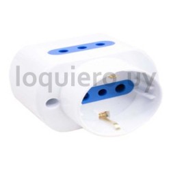 Toma exterior 1 schuko 2 modul.